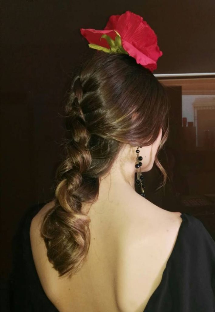 Peinados Flamencos con Trenzas